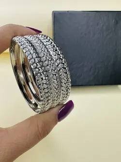 النگو نقره کپی طلا کد 127