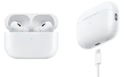 ایرپاد اپل مدلApple AirPods Pro (2nd Generation) - Water Resistant, Noise Canceling AirPods with MagSafe Charging Case - MQD83RU/A (2024)