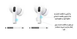 ایرپاد اپل مدلApple AirPods Pro (2nd Generation) - Water Resistant, Noise Canceling AirPods with MagSafe Charging Case - MQD83RU/A (2024)