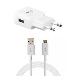 شارژر و کابل میکرو یو اس بی اصلی سامسونگ Samsung Fast Charging With Micro USB Cable 15W