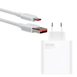 شارژر اورجینال شیائومی 120 وات -بشرط اصلی (توربو ثانیه شمار دار)، گارانتی دار -(به قیمت عمده و پخش)