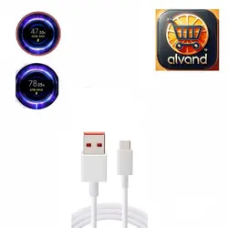 کابل شارژ اصلی شیائومی ۶۷ وات توربو ثانیه شمار