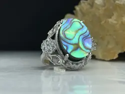 انگشتر نقره زنانه صدف اصل