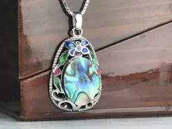 مدال توگردنی نقره صدف اصل