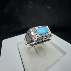 انگشتر نقره فیروزه نیشابور اصل - جواهر خاص