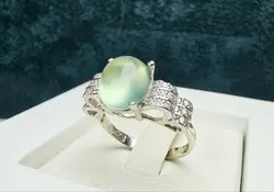 انگشتر نقره زنانه پرینایت سبز اصل - جواهر خاص