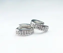 گوشواره حلقه ای مخراج کاری - جواهر خاص