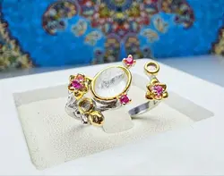 انگشتر نقره زنانه در نجف اصل - جواهر خاص