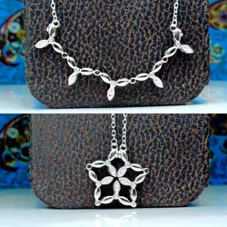 مدال توگردنی جواهری طرح تاشو - جواهر خاص