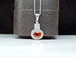 مدال توگردنی گارنت اصل - جواهر خاص