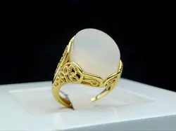 انگشتر نقره زنانه عقیق یمن نباتی اصل - جواهر خاص