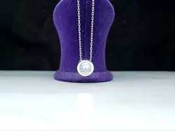 مدال توگردنی نگین سفید - جواهر خاص