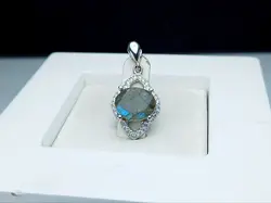 مدال توگردنی لابرادوریت اصل - جواهر خاص