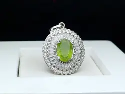 مدال توگردنی زبرجد اصل - جواهر خاص