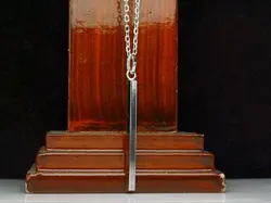 مدال توگردنی مکعبی نقره - جواهر خاص