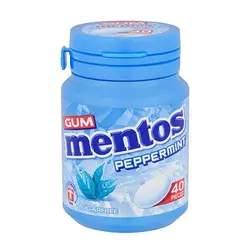آدامس منتوس نعناع فلفل بدون شکر mentos – peppermint 56 گرمی 40 عددی