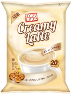 کافی میکس تروبیکا مدل Creamy latte (20عددی)