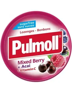 آبنبات بدون شکر پولمول با طعم میکس بری 45 گرمی Pulmoll Mixed Berry Lozeges