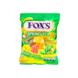 آبنبات فاکس چای بهاری Spring Tea : وزن 90 گرم FOX'S Candy Spring Tea