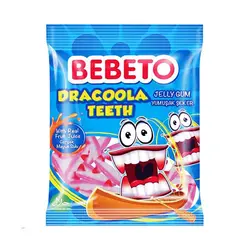 پاستیل ببتو مدل دندان دراکولا - Bebeto 80 گرم