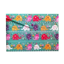 پوشه دکمه دار پاپکو مدل فیل های شاد کد P-106