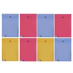 پوشه دکمه دار پاپکو مدل 117 بسته 8 عددی