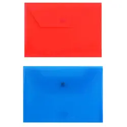پوشه دکمه دار پاپکو مدل CLEAR M بسته 2 عددی