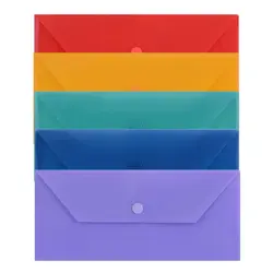 پوشه دکمه دار پاپکو مدل 104M بسته 5 عددی