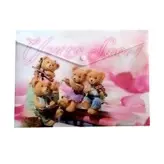 پوشه دکمه دار پاپکو مدل خرس های نوازنده کد P-111