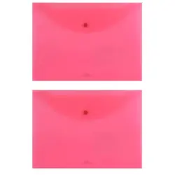 پوشه دکمه دار پاپکو مدل A4-116BT سایز A4 بسته 2 عددی