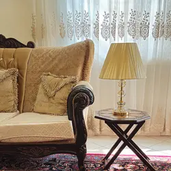 آباژور رومیزی لوتوس لایت مدل رامونا کرم