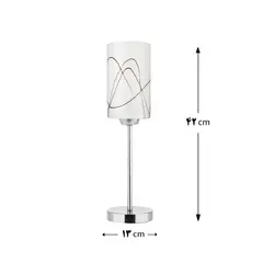 آباژور رومیزِی لوتوس لایت مدل آرمینا کروم