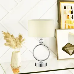 آباژور رومیزی لوتوس لایت مدل روژان شیری کروم