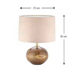 آباژور رومیزی لوتوس لایت مدل نادیا 2 شکلاتی