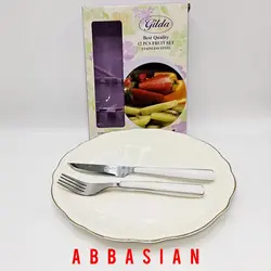کارد و چنگال میوه خوری گیلدا B سفید