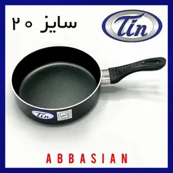 ماهیتابه تین تفلون دسته بلند سایز 20