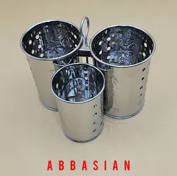 جای قاشق چنگال آویز استیل سه تایی ایرانی