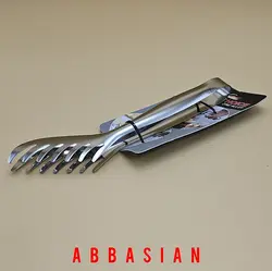 انبر سالاد و ماکارونی استیل دندونه دار شانه ای
