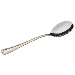 قاشق سالاد ناب استیل مدل برلین دور طلا 1 پارچه