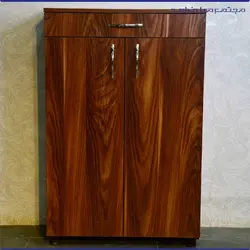 جاکفشی ۵ طبقه کشودار ساخت کابینت مد رنگ قهوه ای | مجتمع مبل فرامد یزد