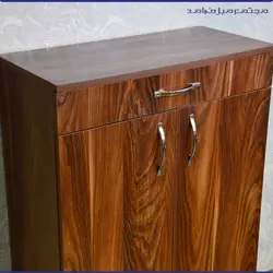 جاکفشی ۵ طبقه کشودار ساخت کابینت مد رنگ قهوه ای | مجتمع مبل فرامد یزد