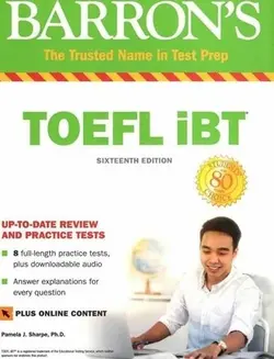 کتاب بارونز تافل آی بی تی ویرایش شانزدهم Toefl ibt Barrons 16th+DVD