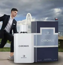 ادکلن مردانه روونا Rovena Chromus حجم ۱۰۰ میل “ایو سن لورن کروس سفید