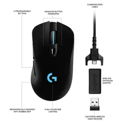 ماوس گیمینگ بی‌سیم لاجیتک مدل G703