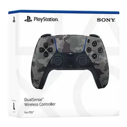دسته بازی بی‌سیم سونی مدل PlayStation 5 DualSense Gray Camouflage