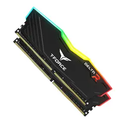 رم تیم گروپ مدل T-Force DELTA RGB DDR4 16GB Dual 3200MHz CL16