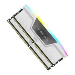 رم کورسیر مدل VENGEANCE RGB White 64GB Dual 5200MHz CL40 DDR5