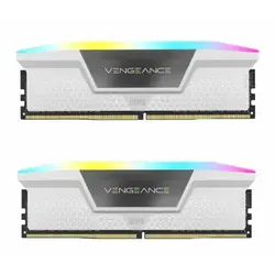 رم کورسیر مدل VENGEANCE RGB White 64GB Dual 5200MHz CL40 DDR5