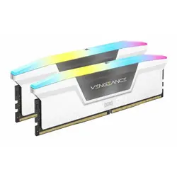 رم کورسیر مدل VENGEANCE RGB White 64GB Dual 5200MHz CL40 DDR5