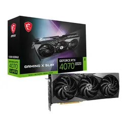 کارت گرافیک ام اس آی مدل GeForce RTX 4070 SUPER 12G GAMING X SLIM GDDR6X